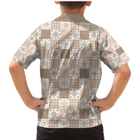 Hawaiian Palaka Quilt Pattern Family Matching Mermaid Dress and Hawaiian Shirt Hawaii Culture Pineapple - Polynesian Pride