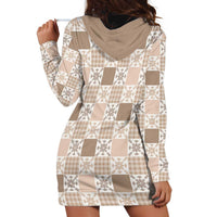 Hawaiian Palaka Quilt Pattern Hoodie Dress Hawaii Culture Pineapple - Polynesian Pride