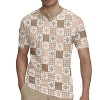 Hawaiian Palaka Quilt Pattern Rugby Jersey Hawaii Culture Pineapple - Polynesian Pride