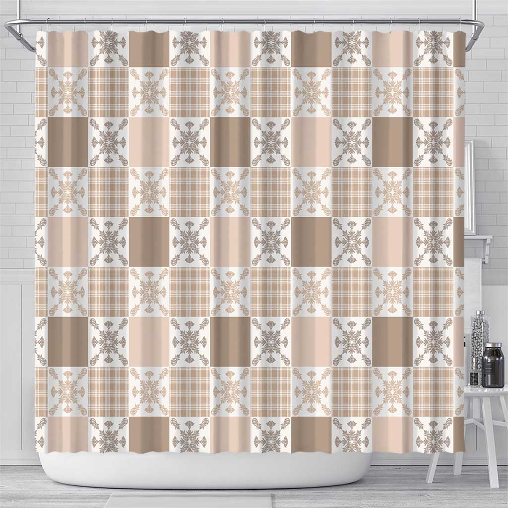 Hawaiian Palaka Quilt Pattern Shower Curtain Hawaii Culture Pineapple - Polynesian Pride