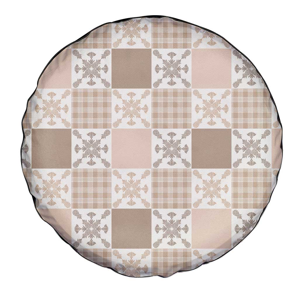 Hawaiian Palaka Quilt Pattern Spare Tire Cover Hawaii Culture Pineapple - Polynesian Pride