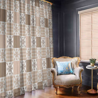 Hawaiian Palaka Quilt Pattern Window Curtain Hawaii Culture Pineapple - Polynesian Pride