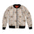 Hawaiian Palaka Quilt Pattern Bomber Jacket Hawaii Culture Tropical Flowers Mix - Polynesian Pride
