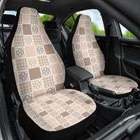 Hawaiian Palaka Quilt Pattern Car Seat Cover Hawaii Culture Tropical Flowers Mix - Polynesian Pride