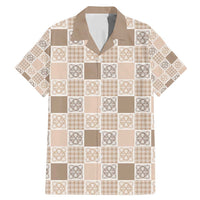 Hawaiian Palaka Quilt Pattern Family Matching Mermaid Dress and Hawaiian Shirt Hawaii Culture Tropical Flowers Mix - Polynesian Pride