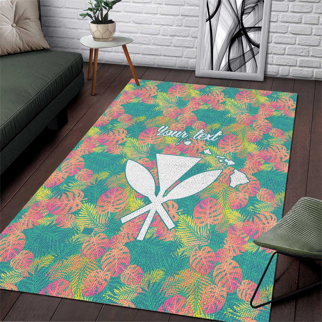 Seamless Hawaiian Quilt Pattern Area Rug Hawaii Culture Palm Leaf Tropical - Polynesian Pride