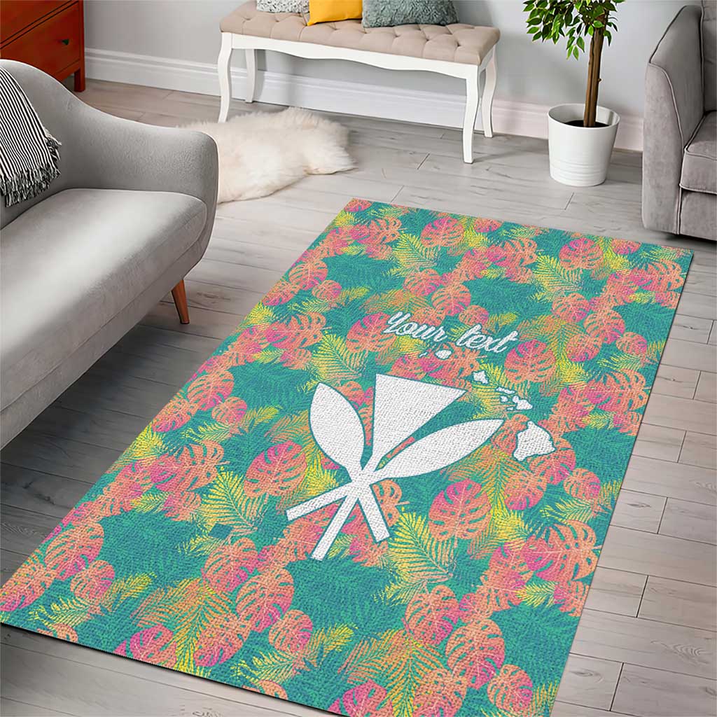 Seamless Hawaiian Quilt Pattern Area Rug Hawaii Culture Palm Leaf Tropical - Polynesian Pride