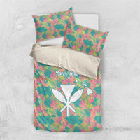 Seamless Hawaiian Quilt Pattern Bedding Set Hawaii Culture Palm Leaf Tropical - Polynesian Pride