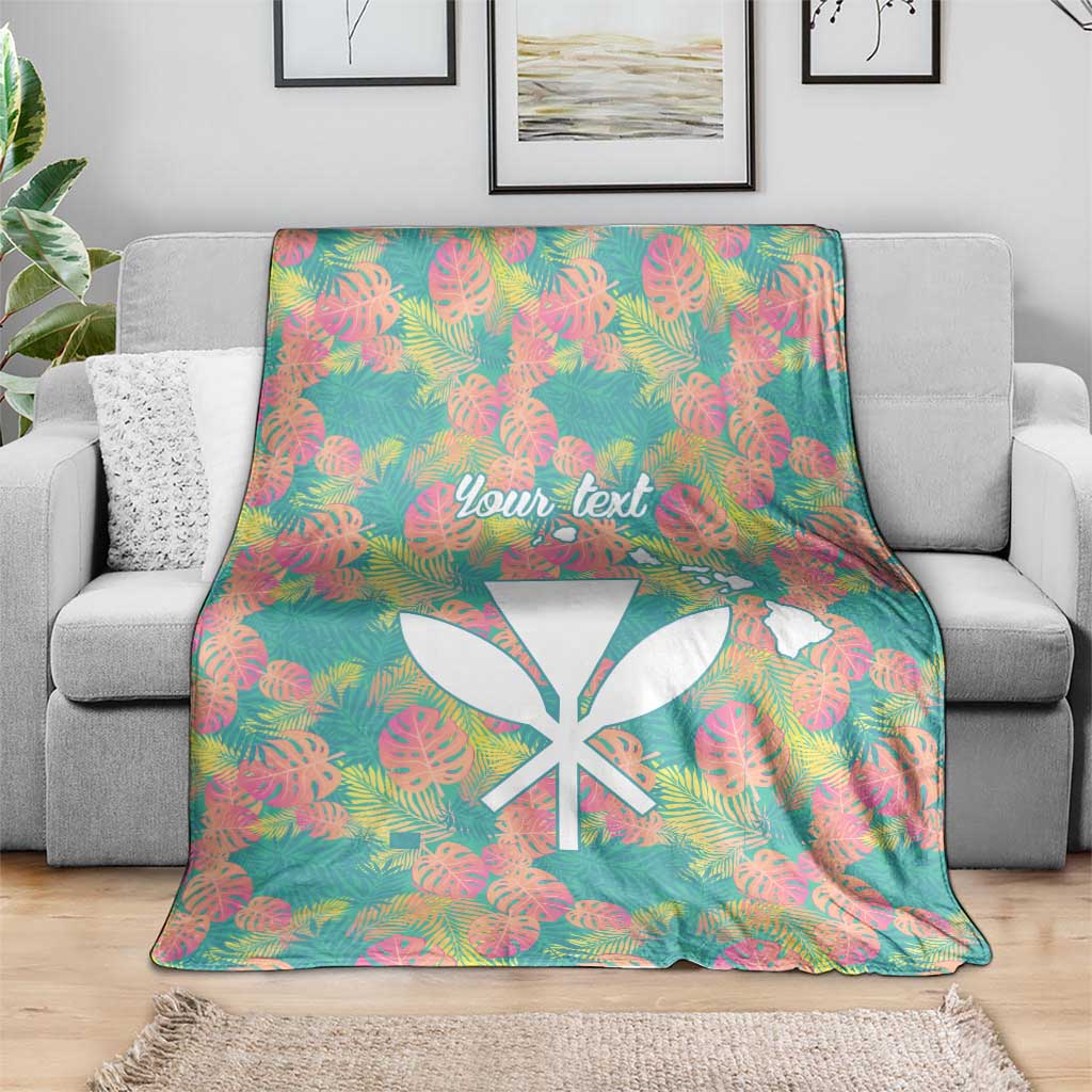 Seamless Hawaiian Quilt Pattern Blanket Hawaii Culture Palm Leaf Tropical - Polynesian Pride