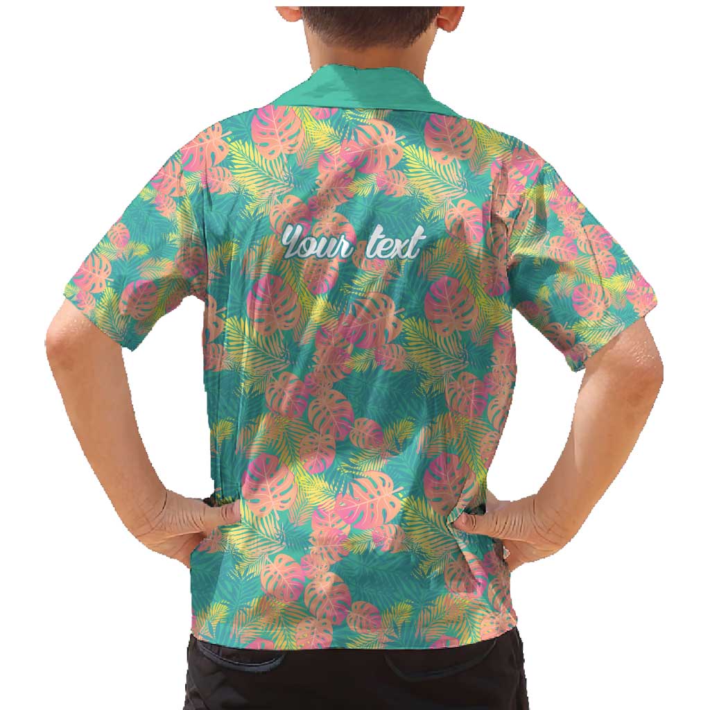 Seamless Hawaiian Quilt Pattern Family Matching Mermaid Dress and Hawaiian Shirt Hawaii Culture Palm Leaf Tropical - Polynesian Pride