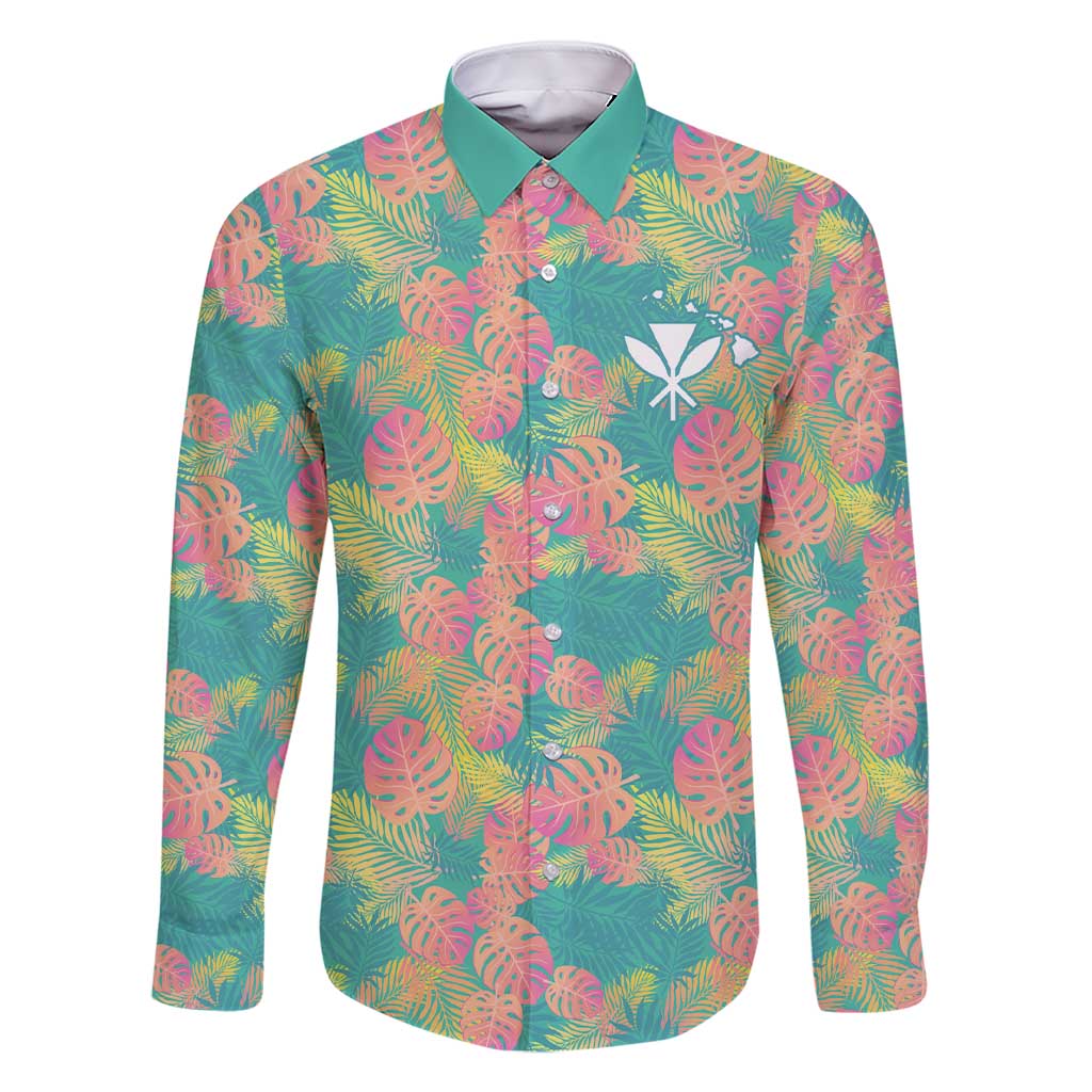 Seamless Hawaiian Quilt Pattern Family Matching Short Sleeve Bodycon Dress and Hawaiian Shirt Hawaii Culture Palm Leaf Tropical - Polynesian Pride