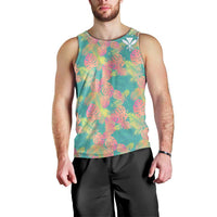 Seamless Hawaiian Quilt Pattern Men Tank Top Hawaii Culture Palm Leaf Tropical - Polynesian Pride