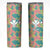 Seamless Hawaiian Quilt Pattern Skinny Tumbler Hawaii Culture Palm Leaf Tropical - Polynesian Pride