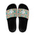 Seamless Hawaiian Quilt Pattern Slide Sandals Hawaii Culture Palm Leaf Tropical - Polynesian Pride