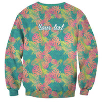 Seamless Hawaiian Quilt Pattern Sweatshirt Hawaii Culture Palm Leaf Tropical - Polynesian Pride