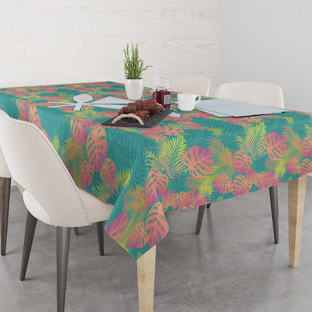 Seamless Hawaiian Quilt Pattern Tablecloth Hawaii Culture Palm Leaf Tropical - Polynesian Pride