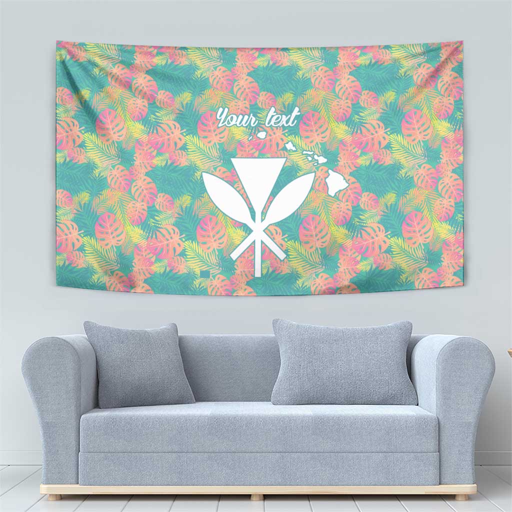 Seamless Hawaiian Quilt Pattern Tapestry Hawaii Culture Palm Leaf Tropical - Polynesian Pride