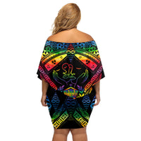 tonga-lgbt-off-shoulder-short-dress-love-is-love-ngatu-rainbow-water-color