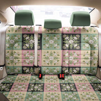 Seamless Pattern Maile and Pikake Lei Back Car Seat Cover Squares Maile Leaf - Polynesian Pride