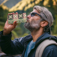 Seamless Pattern Maile and Pikake Lei 4 in 1 Can Cooler Tumbler Squares Maile Leaf - Polynesian Pride