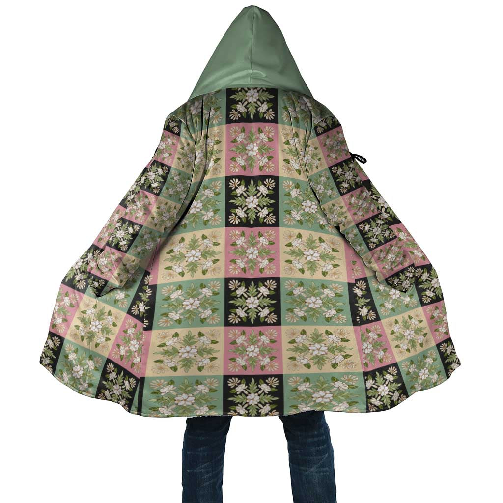 Seamless Pattern Maile and Pikake Lei Cloak Squares Maile Leaf - Polynesian Pride