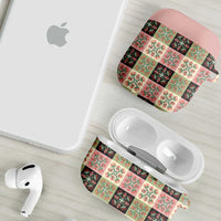 Seamless Pattern Pikake Lei AirPods Case Floral Squares Pikake - Polynesian Pride