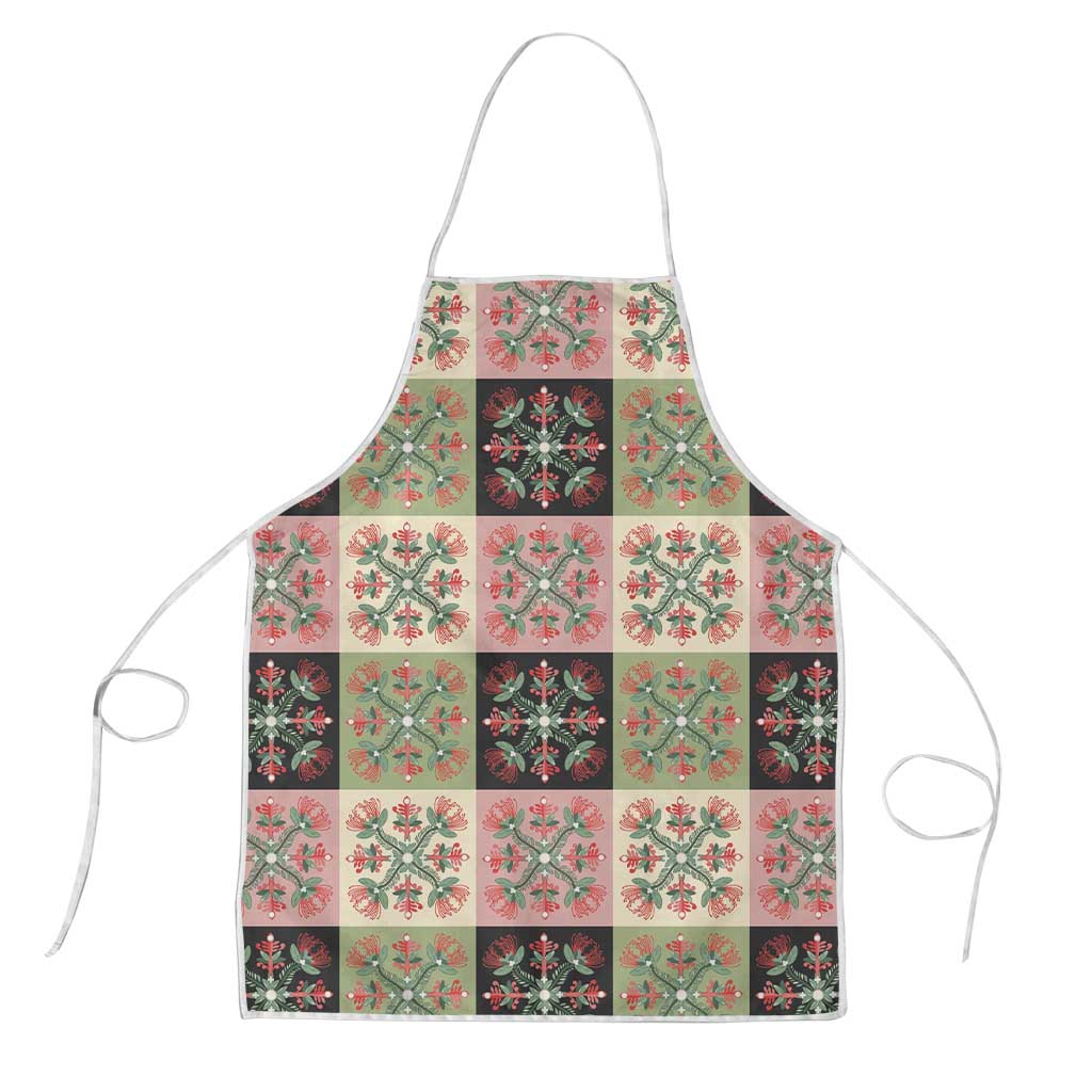 Seamless Pattern Pikake Lei Apron Floral Squares Pikake - Polynesian Pride