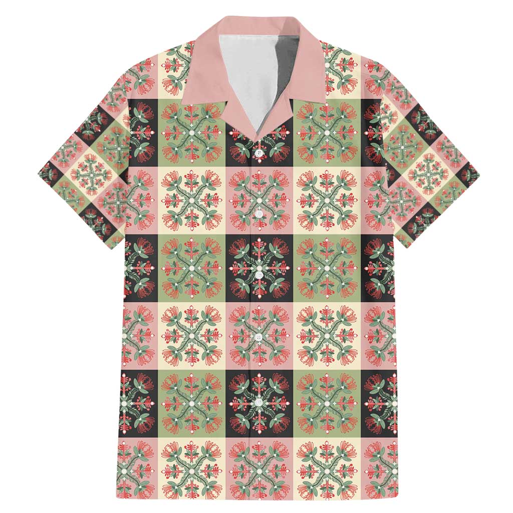 Seamless Pattern Pikake Lei Family Matching Mermaid Dress and Hawaiian Shirt Floral Squares Pikake - Polynesian Pride