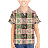 Seamless Pattern Pikake Lei Family Matching Mermaid Dress and Hawaiian Shirt Floral Squares Pikake - Polynesian Pride