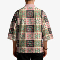 Seamless Pattern Pikake Lei Kimono Floral Squares Pikake - Polynesian Pride
