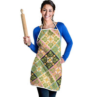 Seamless Pattern Puakenikeni and Kalo Apron - Polynesian Pride