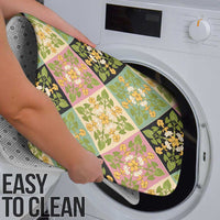 Seamless Pattern Puakenikeni and Kalo Bathroom Set - Polynesian Pride