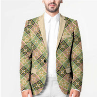 Seamless Pattern Puakenikeni and Kalo Blazer - Polynesian Pride