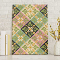 Seamless Pattern Puakenikeni and Kalo Canvas Wall Art - Polynesian Pride