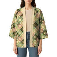 Seamless Pattern Puakenikeni and Kalo Kimono - Polynesian Pride