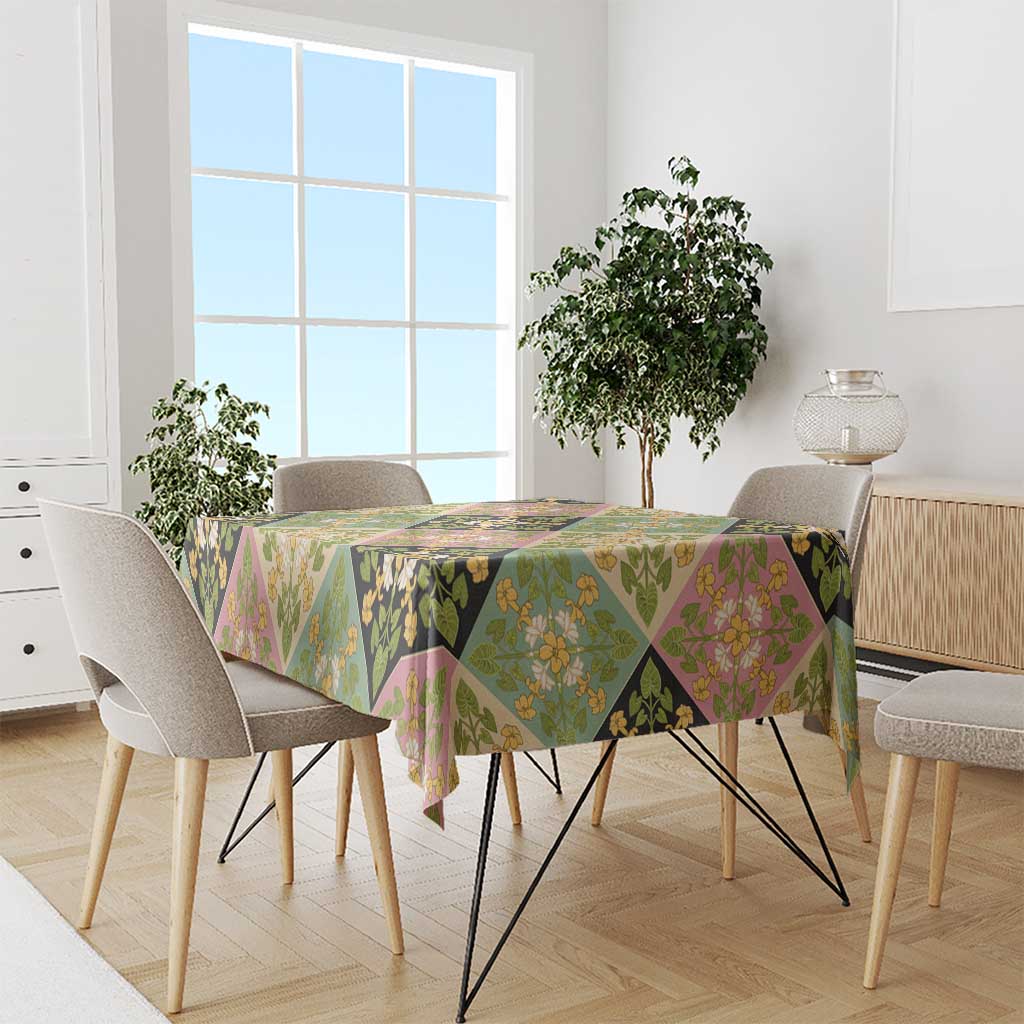 Seamless Pattern Puakenikeni and Kalo Tablecloth - Polynesian Pride