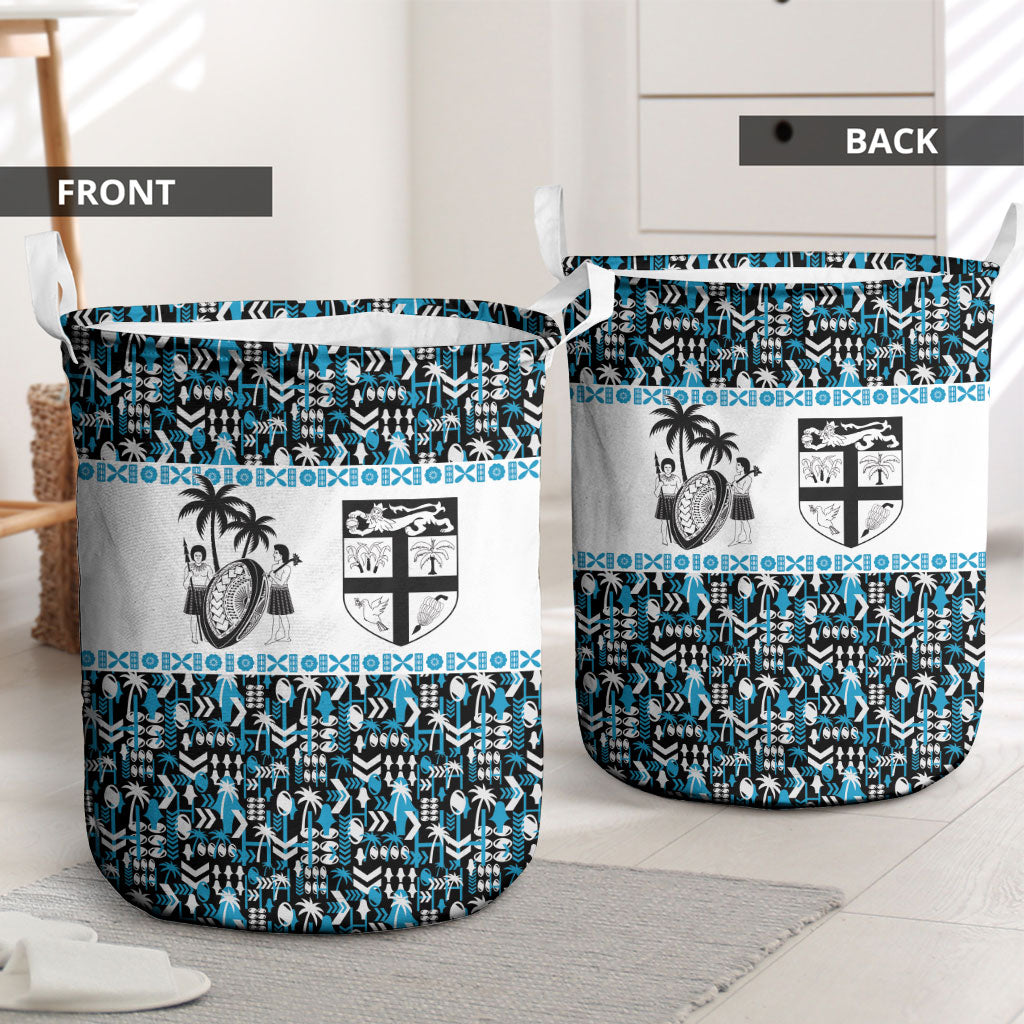 Fiji Bati Laundry Basket Bati Island Warrior Geometry LT9 - Polynesian Pride