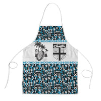 Fiji Bati Apron Bati Island Warrior Geometry LT9 Blue - Polynesian Pride