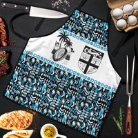 Fiji Bati Apron Bati Island Warrior Geometry LT9 Blue - Polynesian Pride