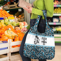 Fiji Bati Grocery Bag Bati Island Warrior Geometry LT9 - Polynesian Pride