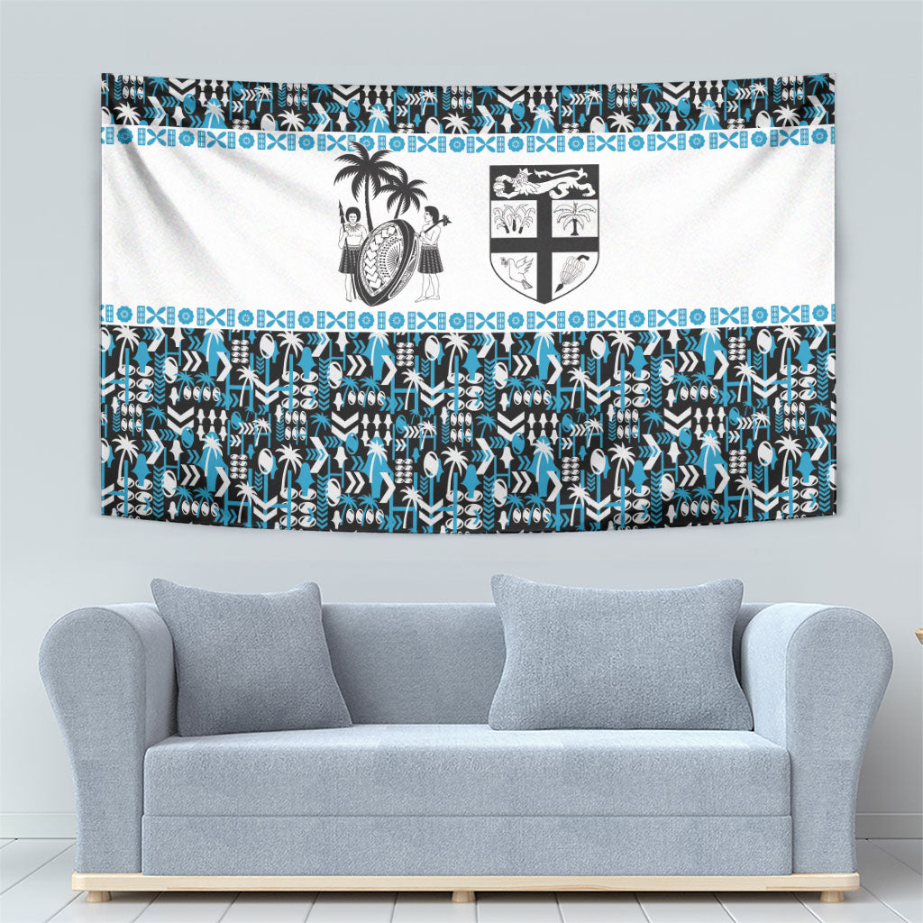 Fiji Bati Tapestry Bati Island Warrior Geometry LT9 - Polynesian Pride