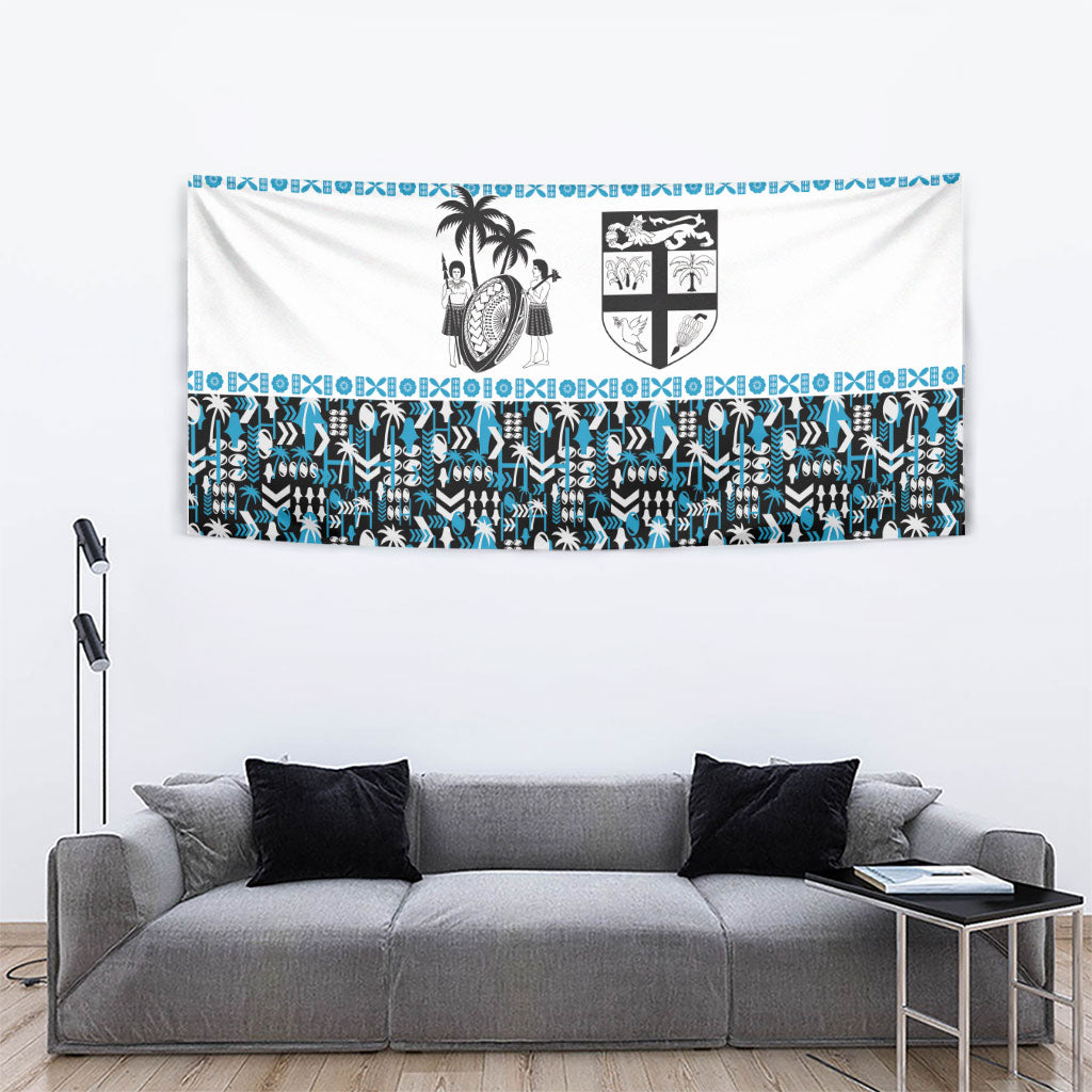 Fiji Bati Tapestry Bati Island Warrior Geometry LT9 - Polynesian Pride