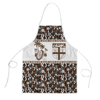 Fiji Bati Apron Masi-inspired Tapa Pattern LT9 Brown - Polynesian Pride