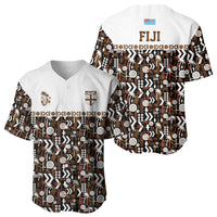Fiji Bati Baseball Jersey Masi-inspired Tapa Pattern