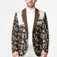 Fiji Bati Blazer Masi-inspired Tapa Pattern
