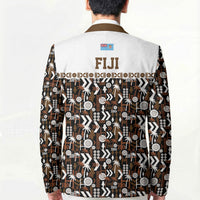 Fiji Bati Blazer Masi-inspired Tapa Pattern