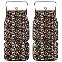 Fiji Bati Car Mats Masi-inspired Tapa Pattern LT9 - Polynesian Pride