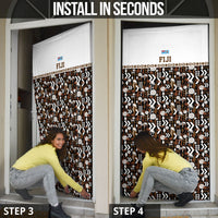 Fiji Bati Door Cover Masi-inspired Tapa Pattern LT9 - Polynesian Pride