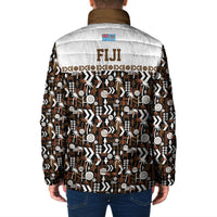 Fiji Bati Padded Jacket Masi-inspired Tapa Pattern LT9 - Polynesian Pride