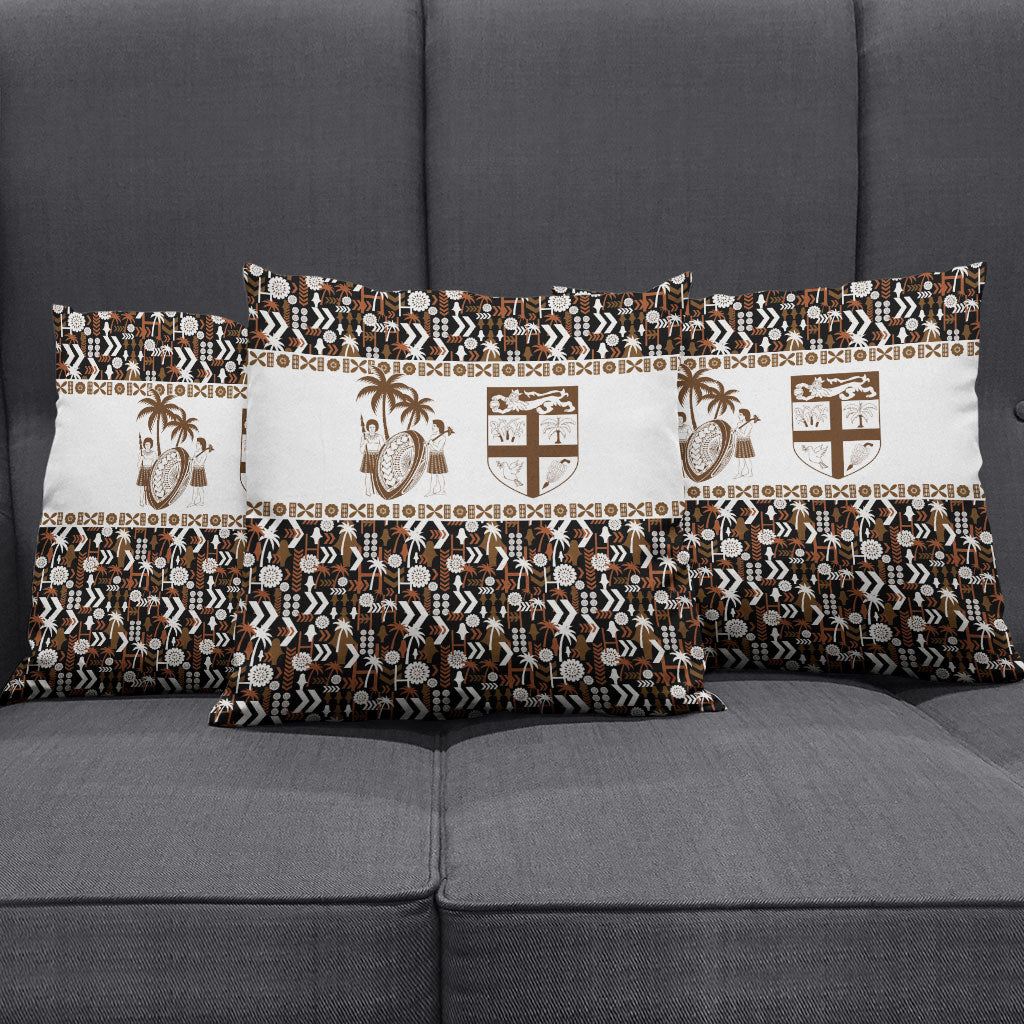 Fiji Bati Pillow Cover Masi-inspired Tapa Pattern LT9 - Polynesian Pride